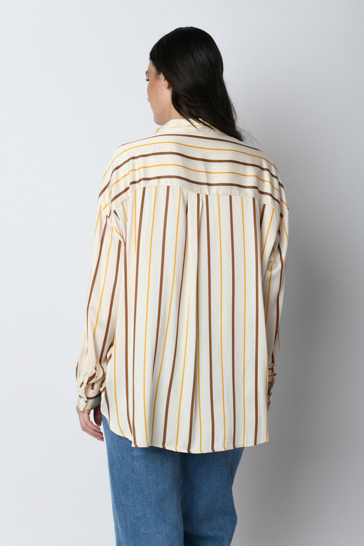 Striped viscose shirt