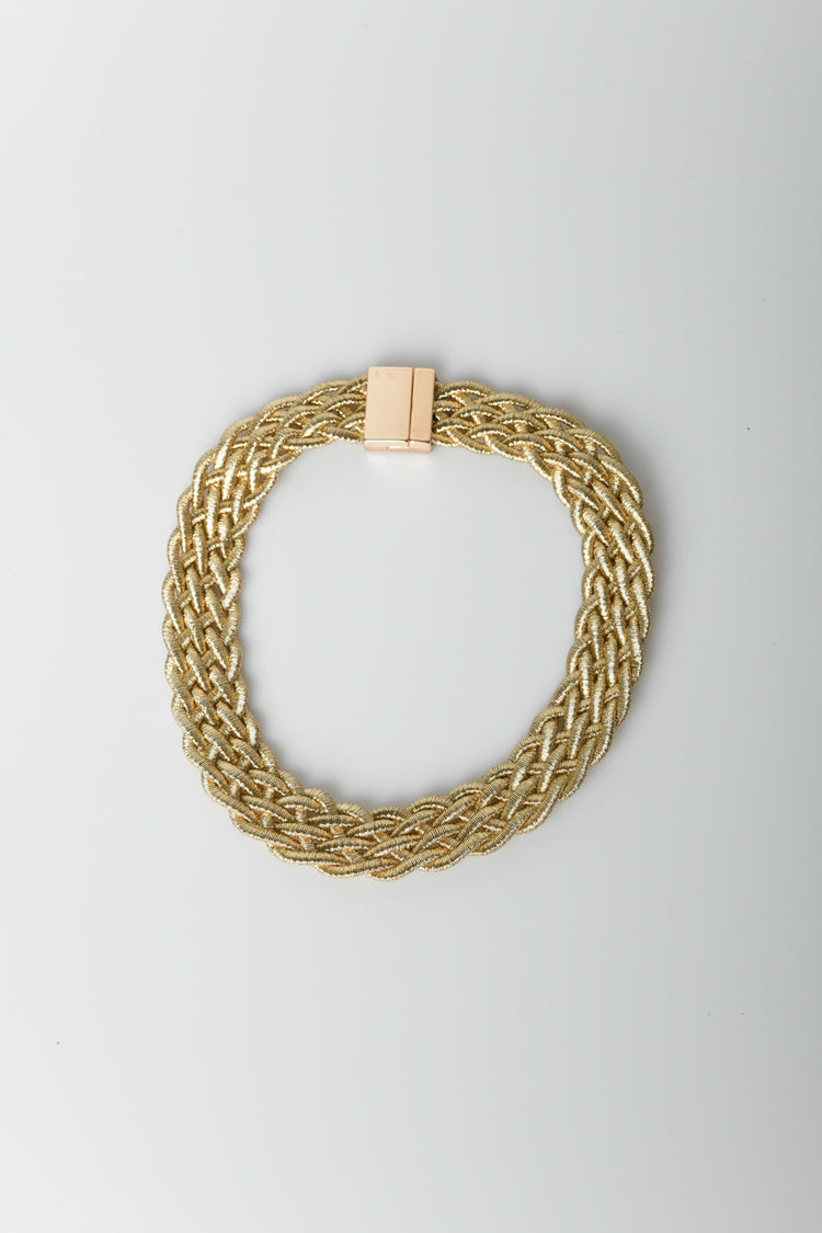 Woven multi-strand necklace