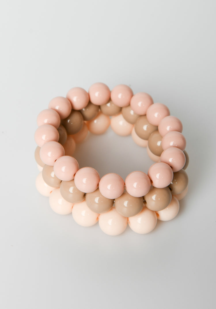 Beads multi-strand bracelet