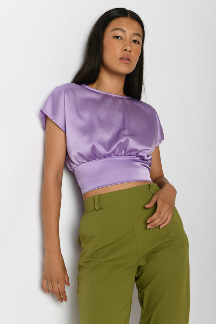 Back cut-out top