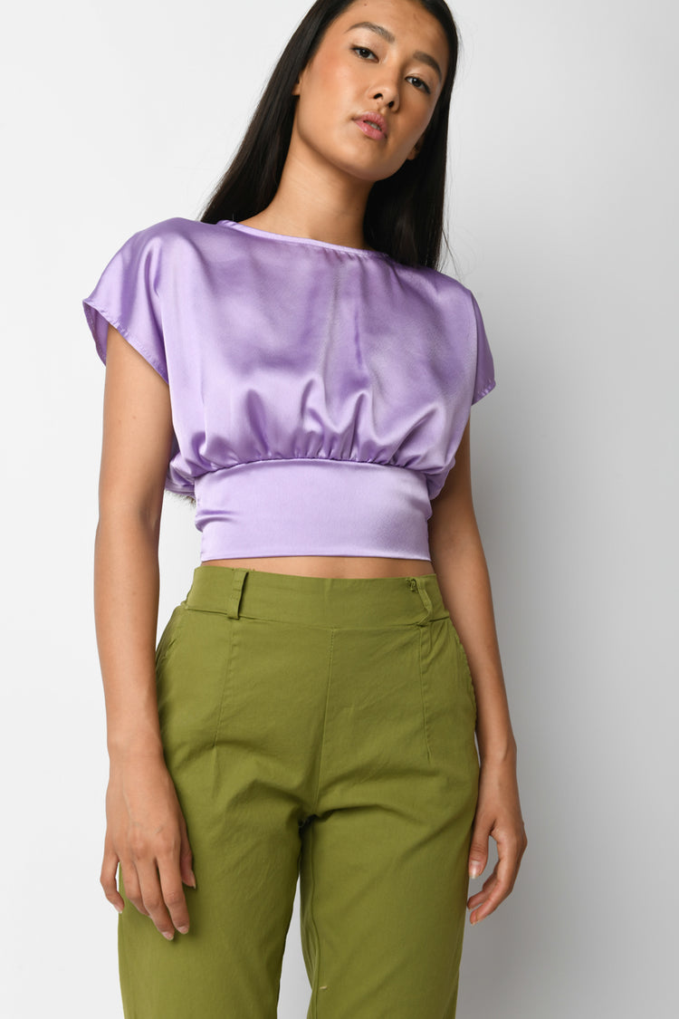 Back cut-out top