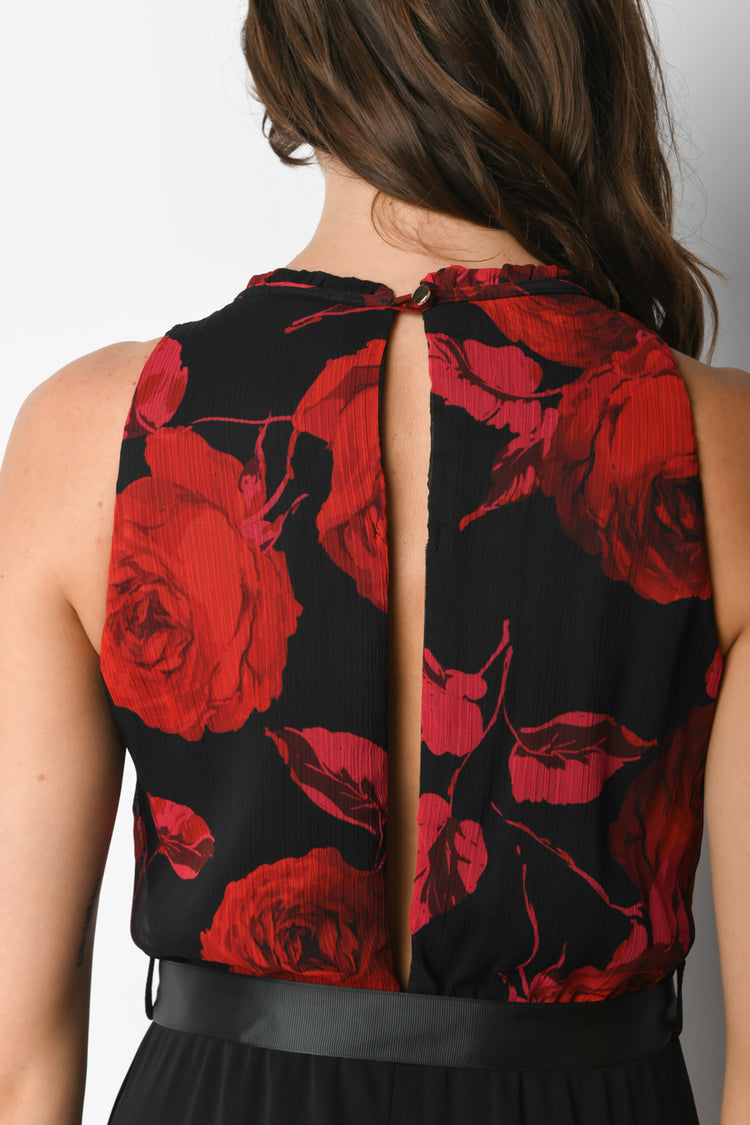 Roses print jumpsuit