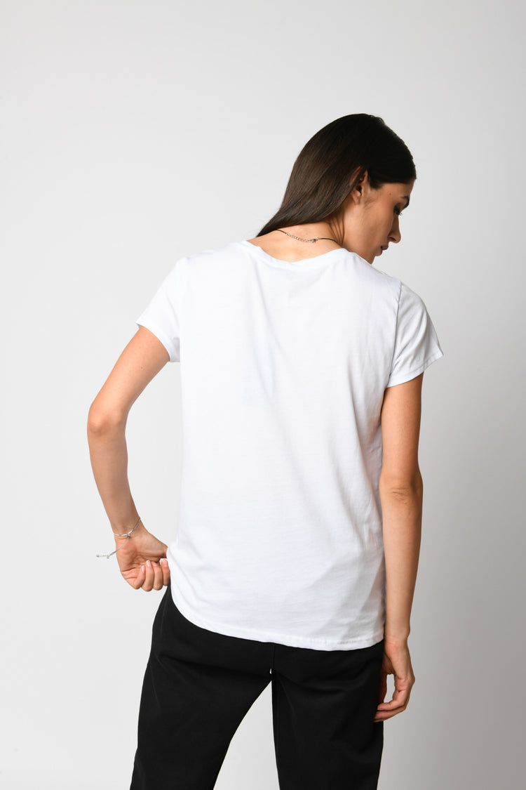 Heart print t-shirt