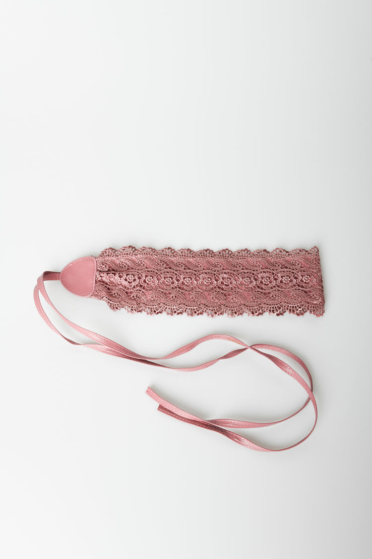 Lace sash belt