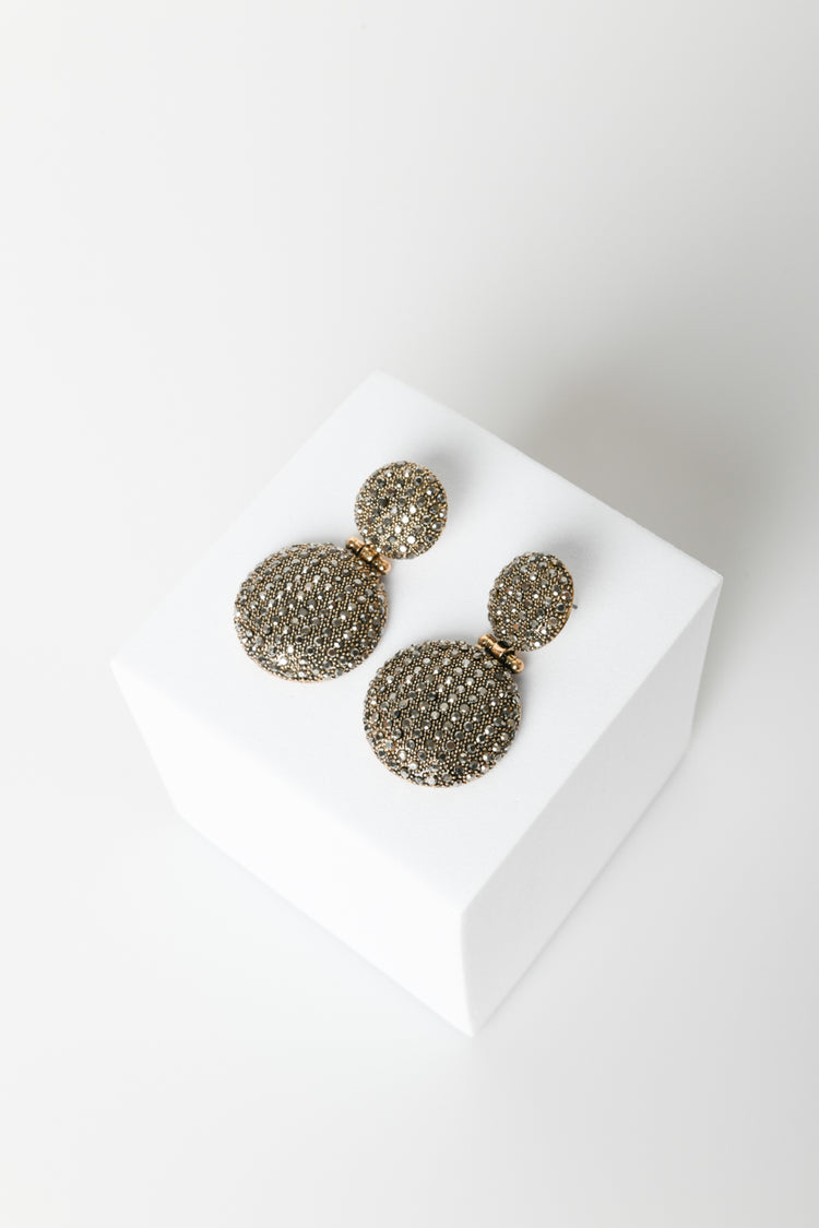 Rhinestoned earrings