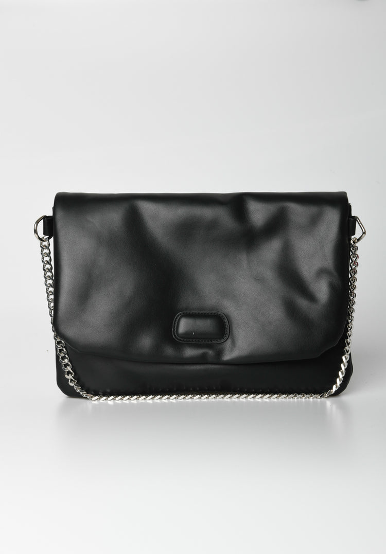 Padded faux leather bag