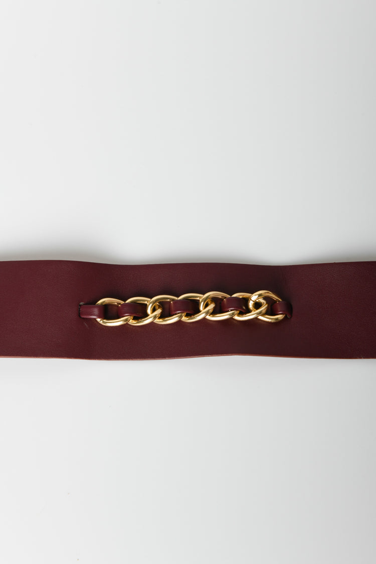 Chain-detail sash belt